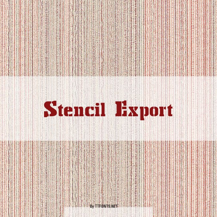 Stencil Export example